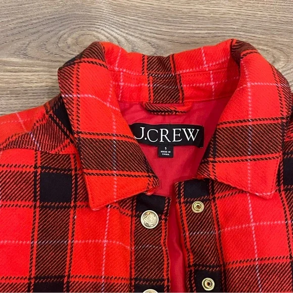 J Crew Buffalo Plaid Cropped Jacket - Picture 3 of 7